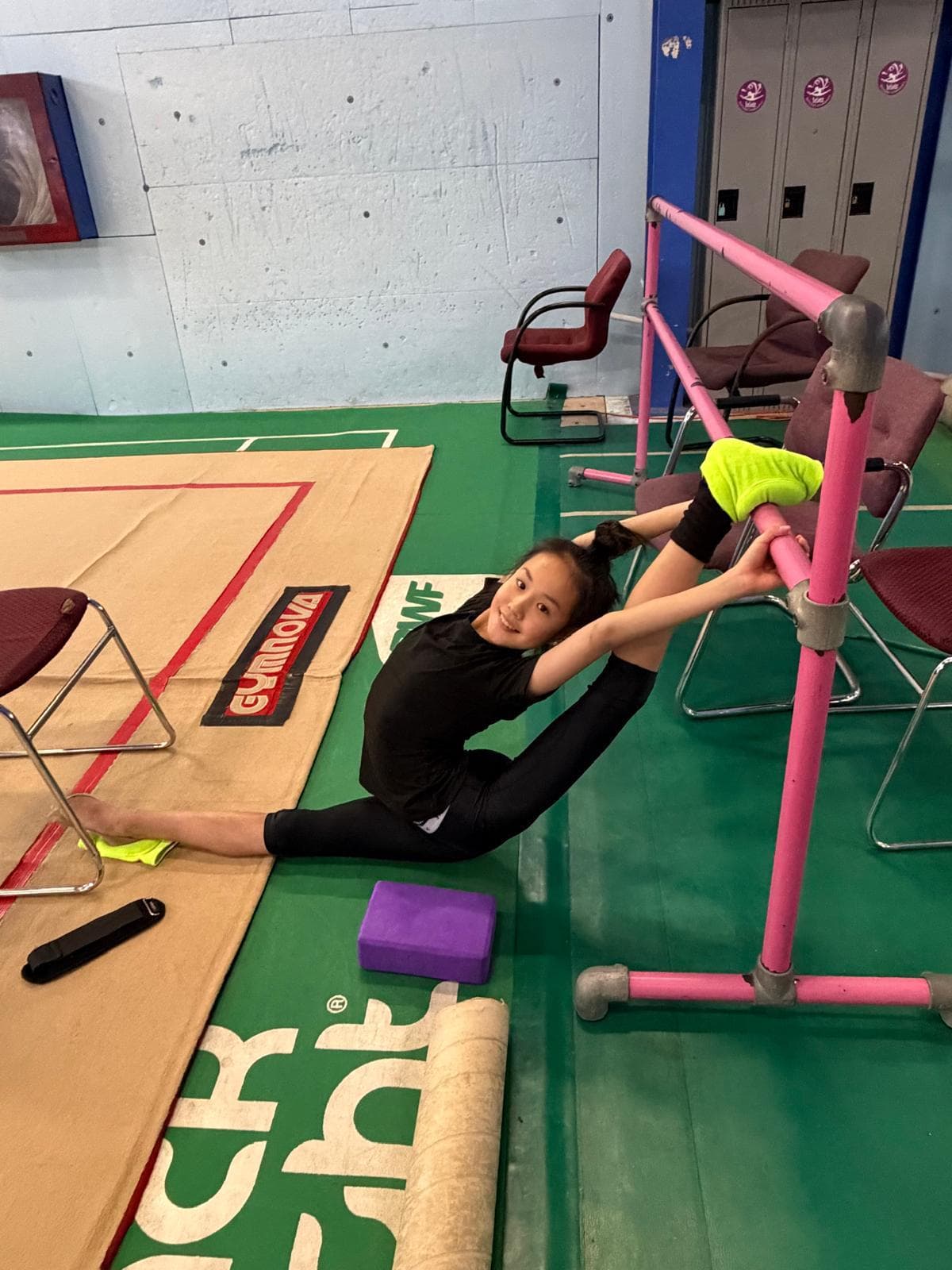 Gymnastics training